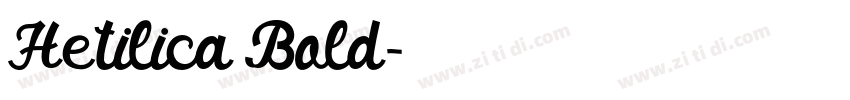 Hetilica Bold字体转换